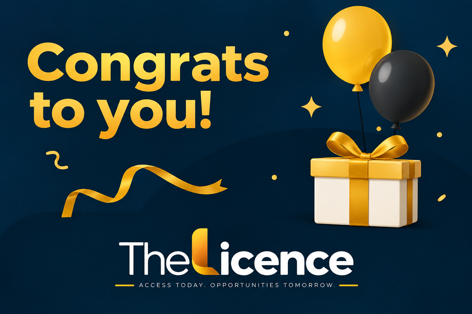 Congrats to you!